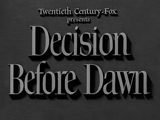 Decision Before Dawn (1951) Full Movie | Richard Basehart, Gary Merrill, Oskar Werner, Hildegard Knef