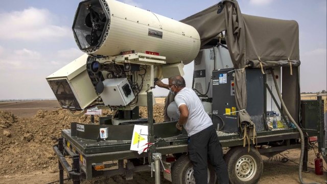 The Mossad confirmed the successful use of Iron Beam laser systems against Hamas missiles