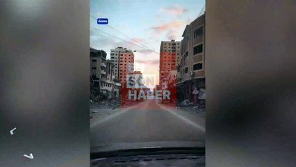 Gazze’deki yıkım görüntülendi