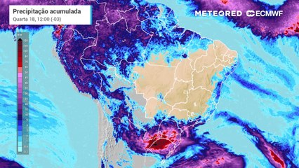 Semana com avanço de nova frente fria pelo Sudeste
