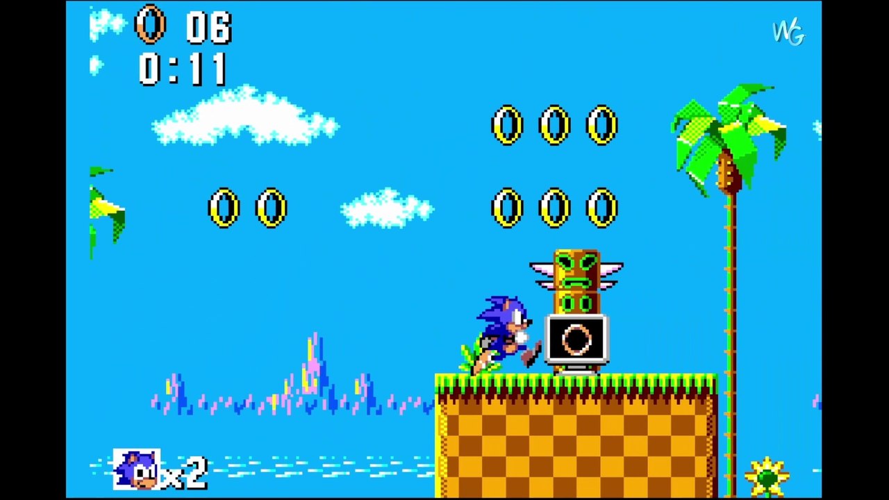 SONIC The Hedgehog - 1991 - #01 ( Green Hill ! ) - SEGA Master System II