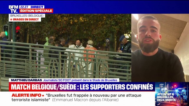 Beaucoup de journalistes et de supporters ont voulu partir : Le match de football Belgique-Suède a été interrompu après l'attentat à Bruxelles