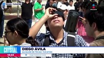Yucatecos pudieron observar el eclipse solar anular