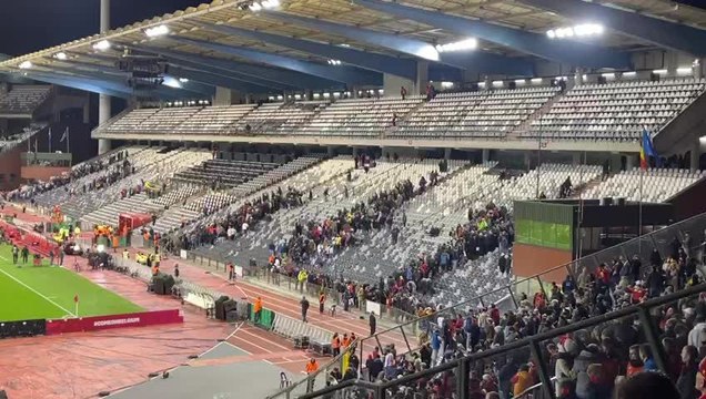 Evacuation du stade roi Baudouin
