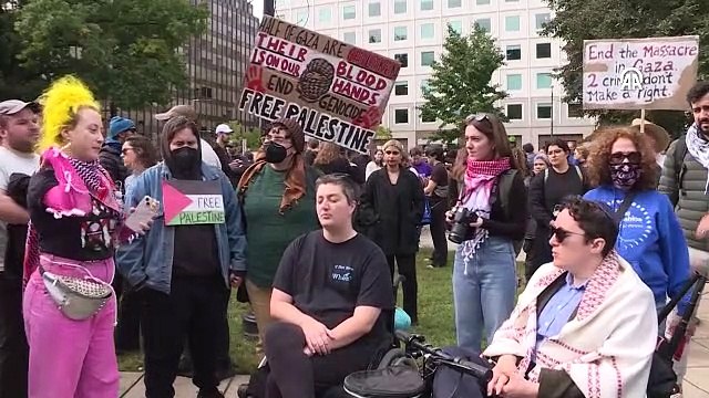 Washington'da ateşkes talebiyle gösteri düzenleyen 15 Yahudi gözaltına alındı