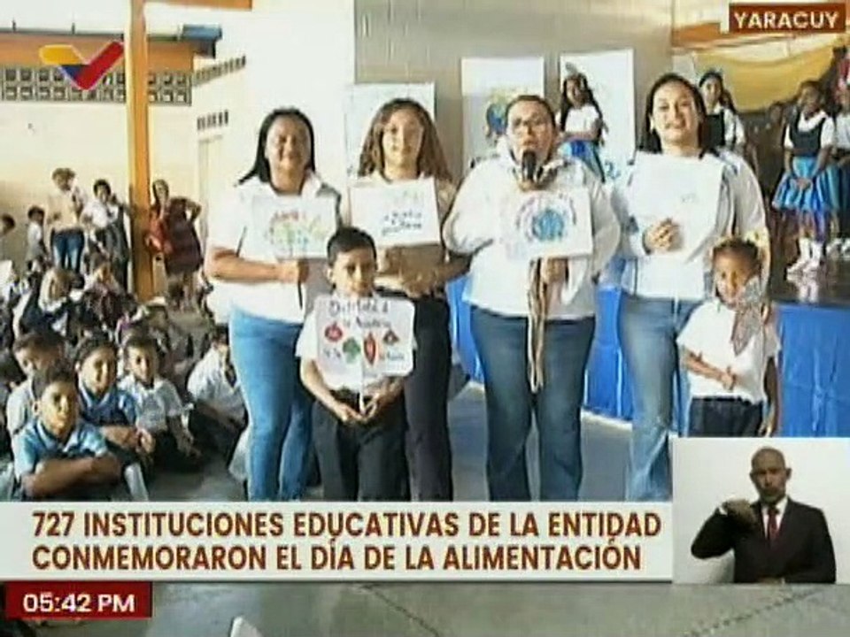 Instituciones del edo. Yaracuy conmemoran con actividades pedagógicas el Día de la Alimentación
