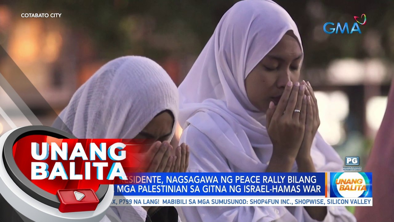 Libo-libong residente, nagsagawa ng peace rally bilang suporta sa mga Palestinian sa gitna ng Israel-Hamas War | UB