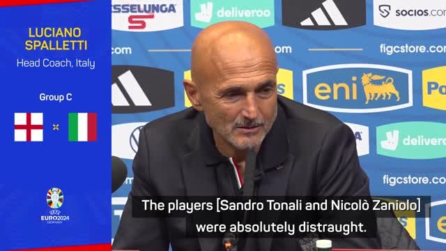 Spalletti vows to help 'distraught' Italian players