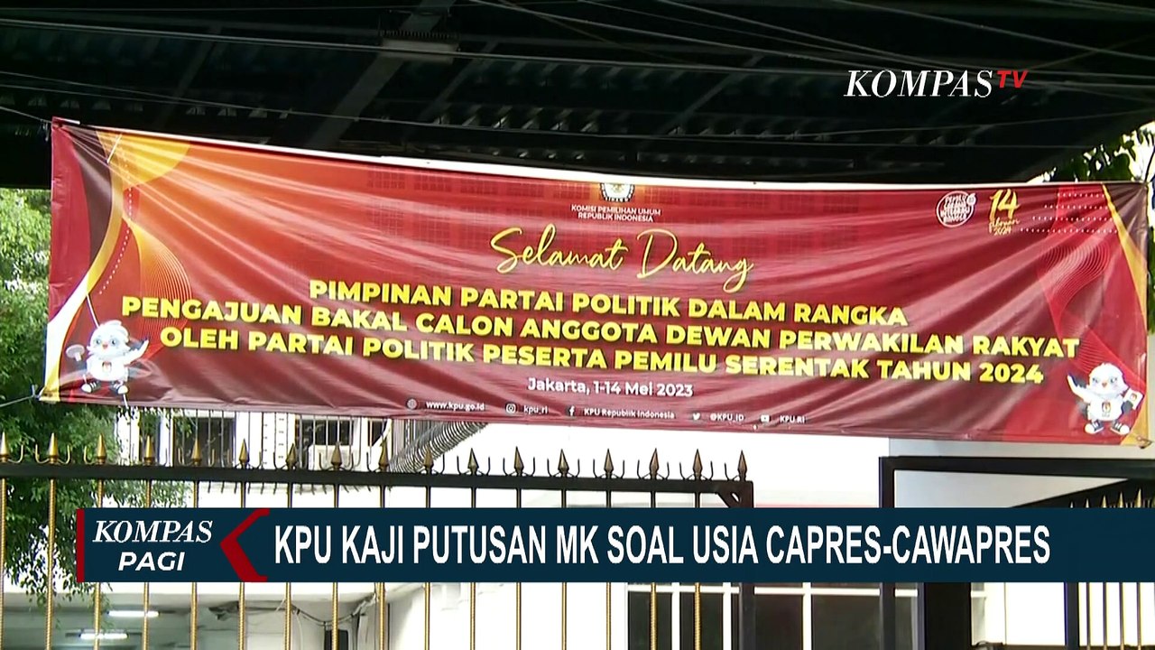 KPU Siap Kaji Putusan MK Soal Batas Usia Capres-Cawapres, PDI-P: Harus Dibahas di DPR!