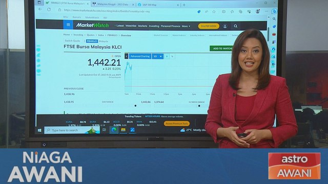 Niaga AWANI: Prestasi Bursa Malaysia dan Ringgit setakat 17 Oktober 2023