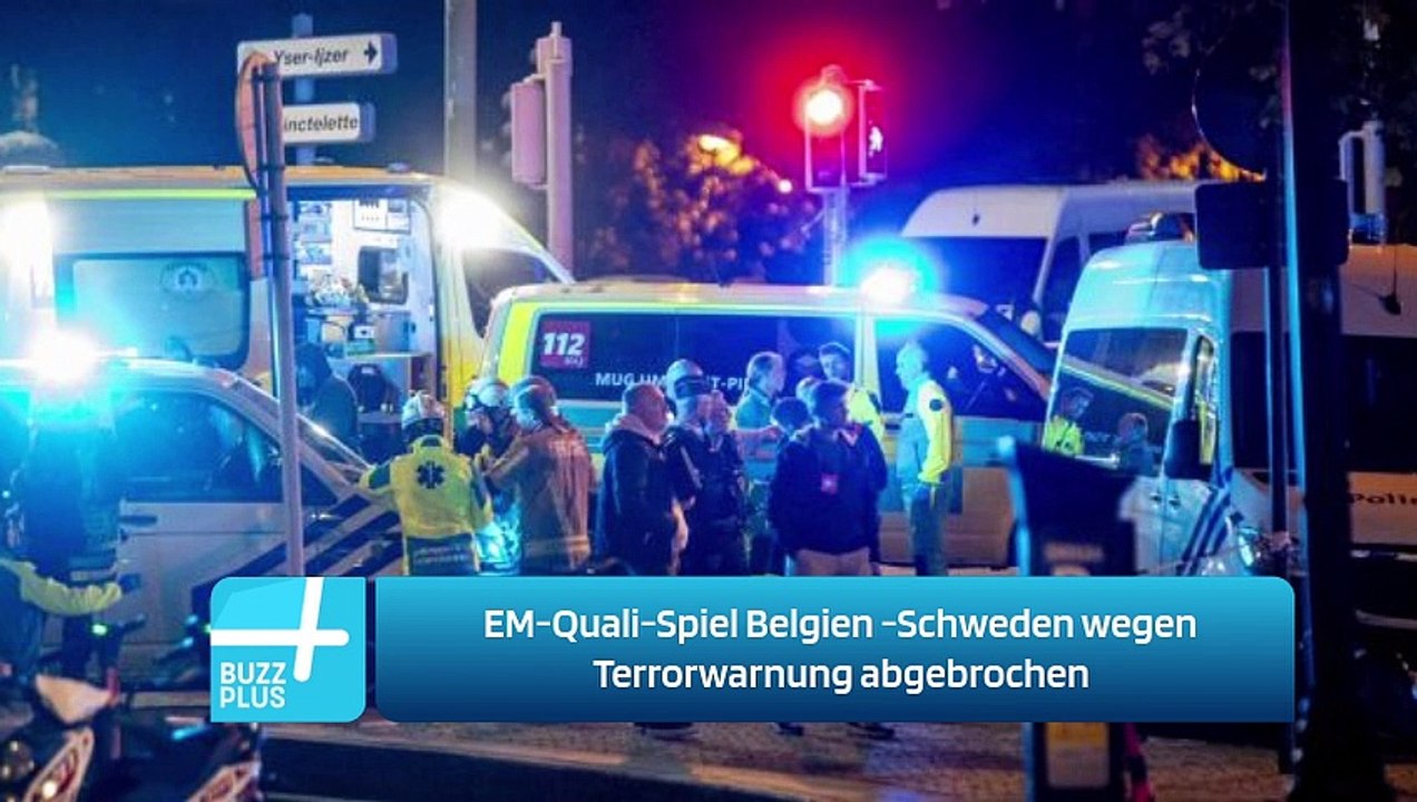 EM-Quali-Spiel Belgien -Schweden wegen Terrorwarnung abgebrochen
