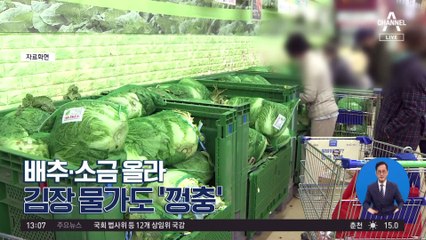 [경제 톡톡톡]배추·소금 올라 김장 물가도 ‘껑충’