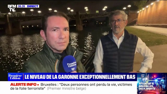 Sécheresse: le niveau de la Garonne exceptionnellement bas