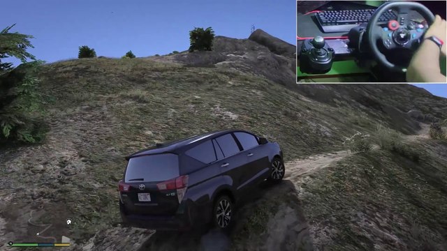 Top-Notch Off-Roading: Toyota Innova Crysta Conquers the Hills | GTA 5 Gameplay with Logitech G29
