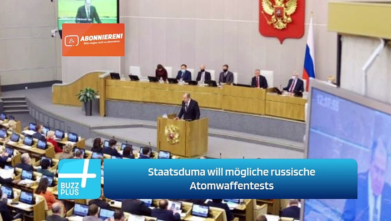 Staatsduma will mögliche russische Atomwaffentests