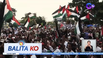 Libo-libong residente, nagdaos ng peace rally bilang suporta sa Palestine | BK