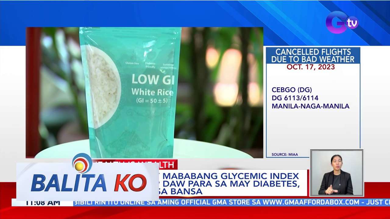 Bigas na may mababang glycemic index kaya angkop daw para sa may diabetes, ide-develop sa bansa | BK
