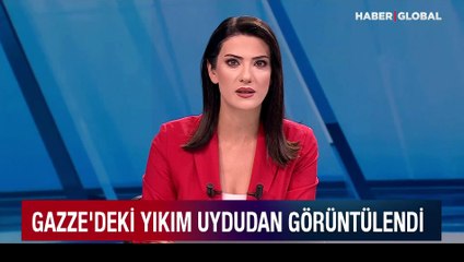 Gazze'deki yıkım uydudan görüntülendi!