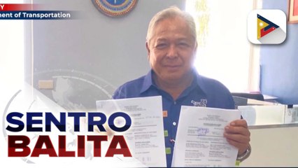 DOTr Sec. Bautista, naghain ng 2 reklamo vs. mga nagdadawit sa kaniya sa korapsyon
