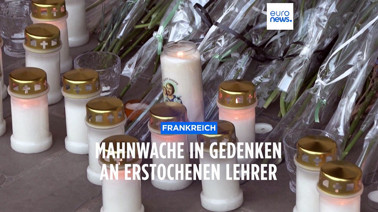 Nach Messerstecherei: Landesweite Schweigeminute für getöteten Lehrer aus Arras