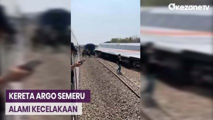 Kereta Api Argo Semeru Rute Surabaya Gubeng-Gambir Alami Kecelakaan