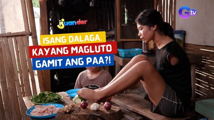 Isang dalaga, kayang magluto gamit ang paa?! | I Juander