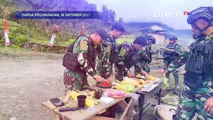 Satgas Yonif Ajak Warga Nduga Papua Masak Makanan Sehat