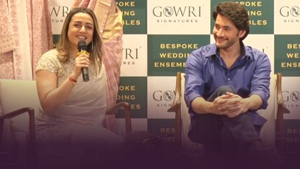 మా ఆయన్ను ను బలవంతంగా లాక్కొచ్చా Namratha Mahesh Babu Funny Conversation | Telugu Filmibeat