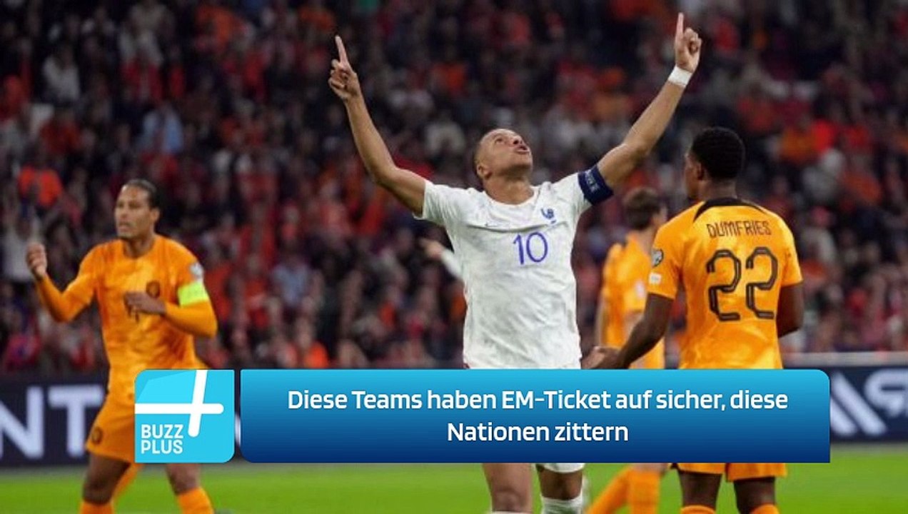 Diese Teams haben EM-Ticket auf sicher, diese Nationen zittern