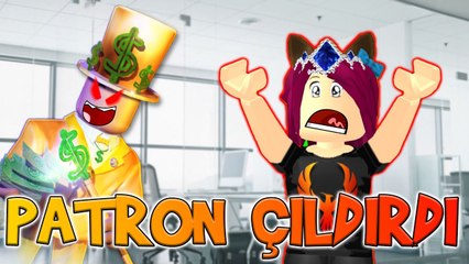 Patron Çıldırdı Hepimizi Kaçırdı  | Roblox Escape Office | Roblox Türkçe