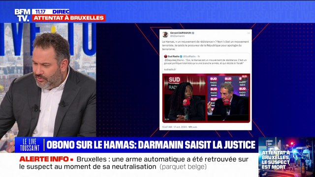 Déclaration de Danièle Obono (LFI) sur le Hamas: Gérald Darmanin saisit la justice pour apologie du terrorisme