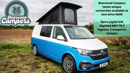 Bearwood Campers blue two tone campervan conversion