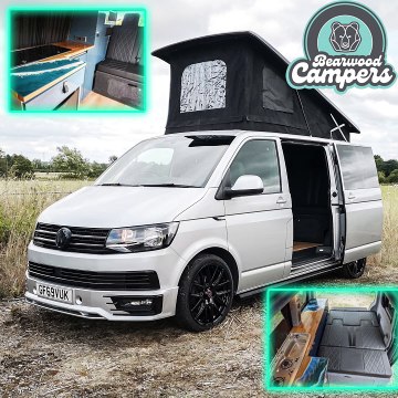 Bearwood Campers campervan conversion Black Sports T6