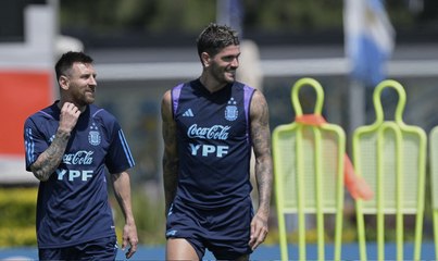 ميسي يشارك في تدريبات المنتخب الأرجنتيني