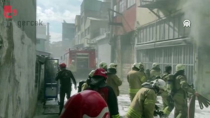 Zeytinburnu'nda işyeri yangını