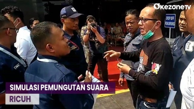 Simulasi Pemungutan Suara Ricuh, Polisi Lakukan Pengamanan 3 Lapis