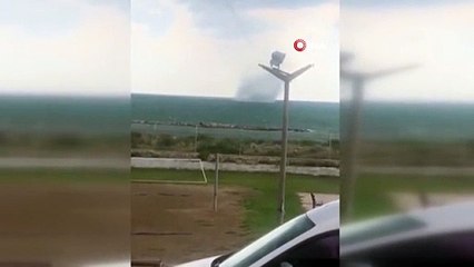 Adana'da denizde hortum çıktı