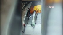 Sabotage dans les escaliers du métro d'IMM : filmé par des caméras de sécurité