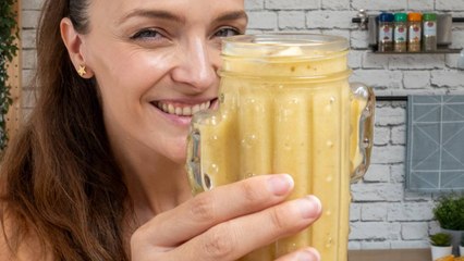 Merienda canaria con galleta de gofio al microondas