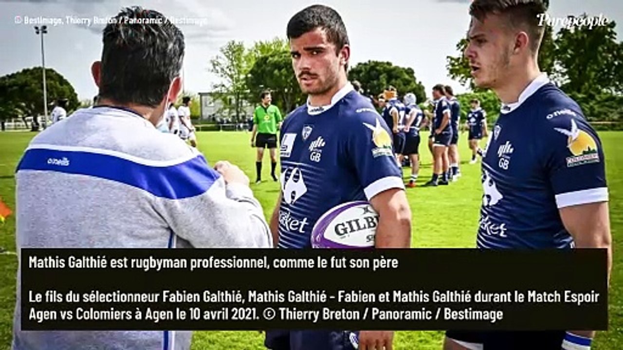 Fabien Galthié : Malgré la défaite, son fils Mathis, beau gosse rugbyman, garde le "sourire"