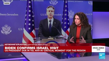 US President Joe Biden to visit Israel Wednesday