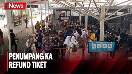 KA Argo Semeru Anjlok, Penumpang KA di Stasiun Tugu Lakukan Refund