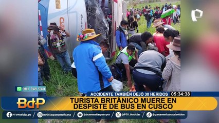 Accidente en Cusco: turista muere tras despiste de bus que se dirigía a montaña de Siete Colores