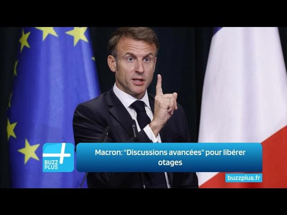 Macron: "Discussions avancées" pour libérer otages