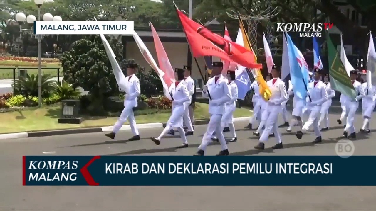 KPU Gelar Kirab dan Deklarasi Pemilu Integrasi