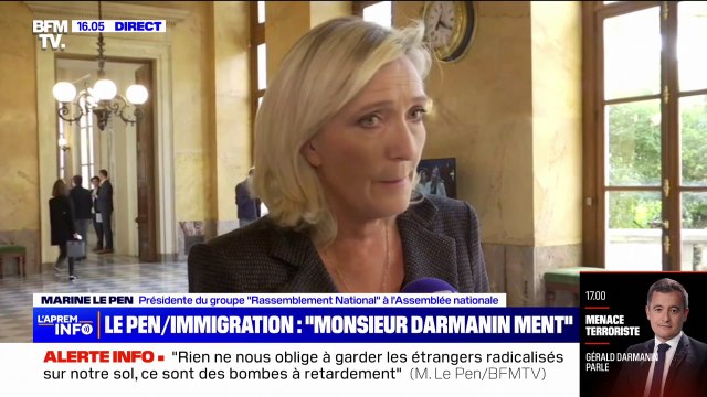 Je sais qu'il y a 5000 étrangers fondamentalistes islamistes. Ce sont des ennemis de la France , affirme Marine Le Pen