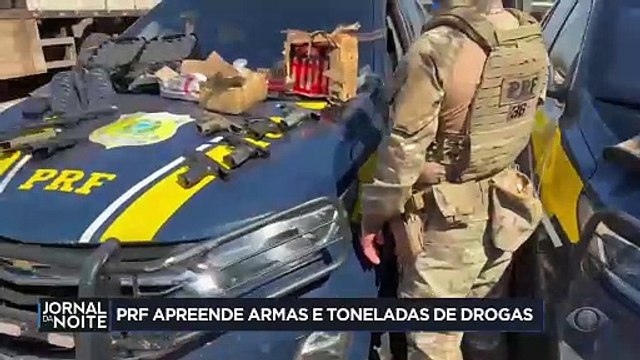 PRF apreende armas e toneladas de drogas no feriado