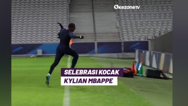 Kocak! Cetak Gol Salto Spektakuler Kylian Mbappe Selebrasi Masuk Ruang Ganti