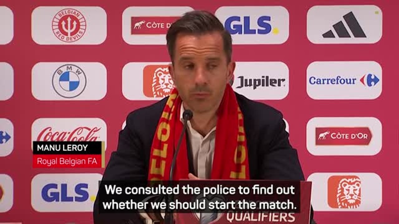 Belgian FA explains why Sweden match proceeded despite shooting