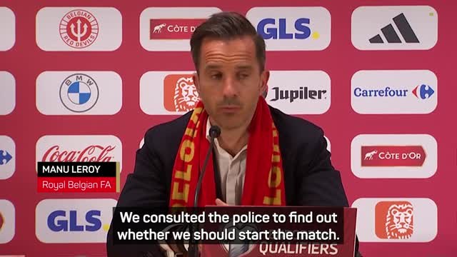 Belgian FA explains why Sweden match proceeded despite shooting